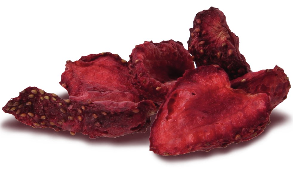 Getrocknete, knusprig gepuffte PÄX-Erdbeeren – 100 % Frucht ohne Zusätze
