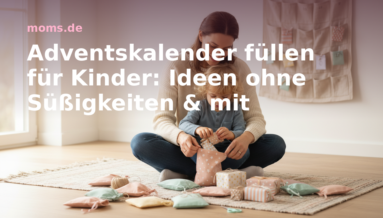 Adventskalender füllen für Kinder: Ideen ohne Süßigkeiten & mit