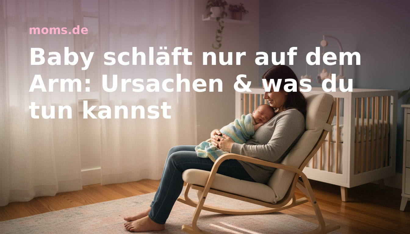 Baby schläft nur auf dem Arm: Ursachen & was du tun kannst