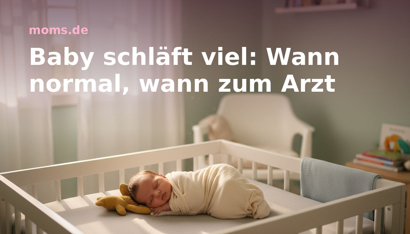 Baby schläft viel: Wann normal, wann zum Arzt