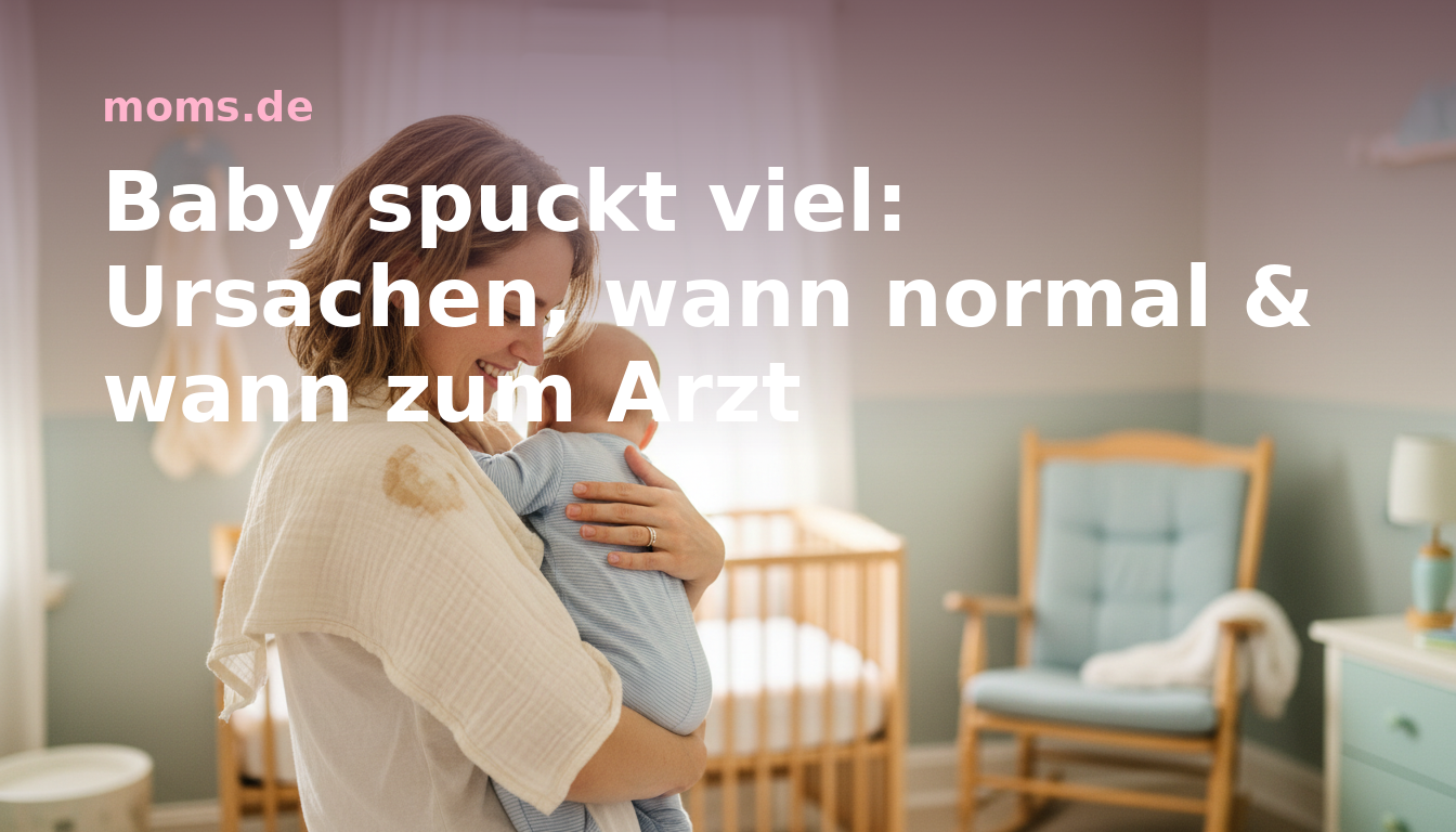 Baby spuckt viel: Ursachen, wann normal & wann zum Arzt