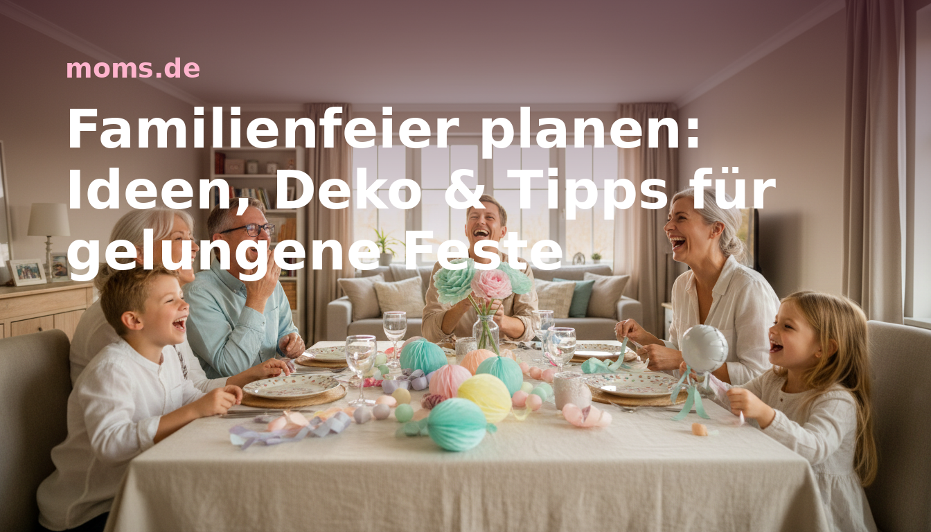 Familienfeier planen: Ideen, Deko & Tipps für gelungene Feste