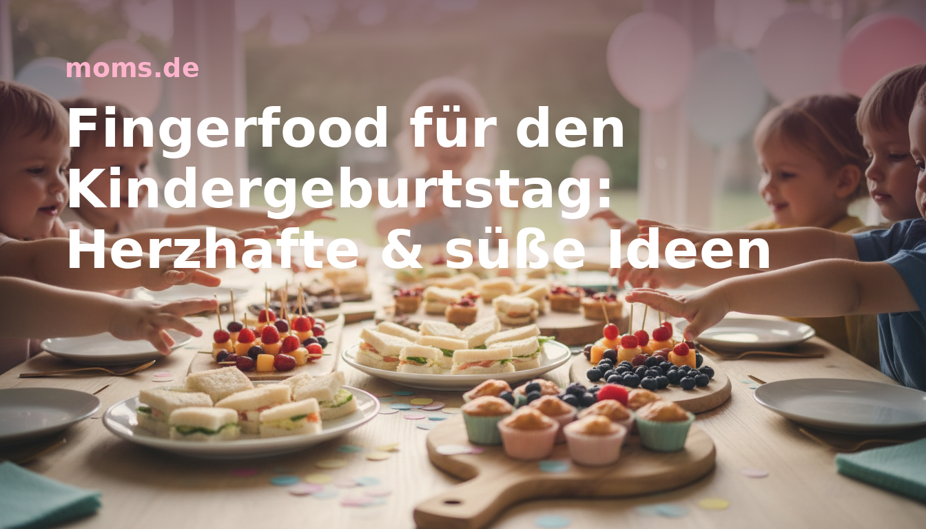 Fingerfood für den Kindergeburtstag: Herzhafte & süße Ideen