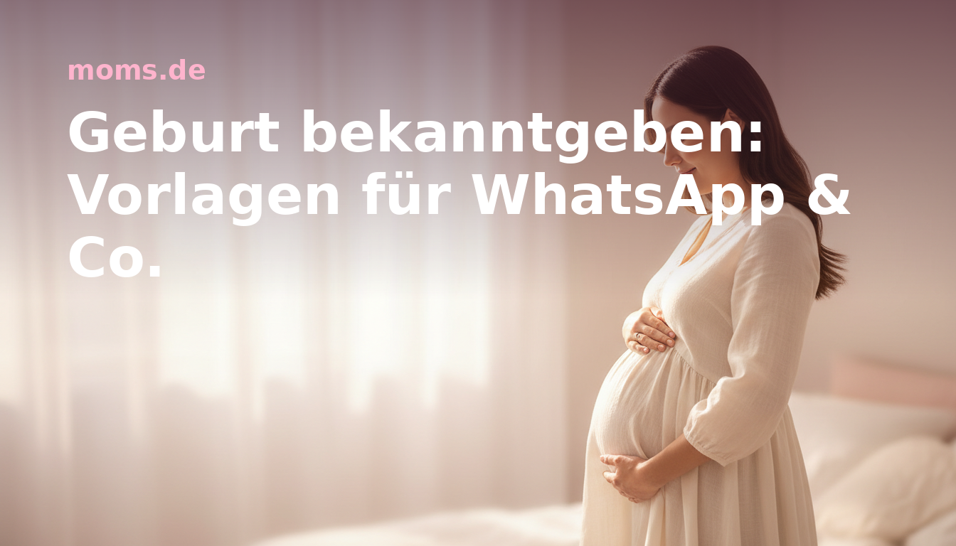 Geburt bekanntgeben: Vorlagen für WhatsApp & Co.