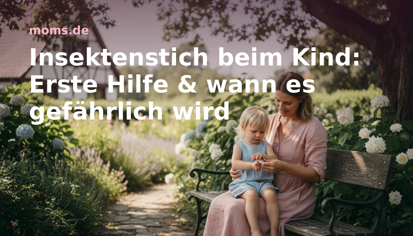 Insektenstich beim Kind: Erste Hilfe & wann es gefährlich wird