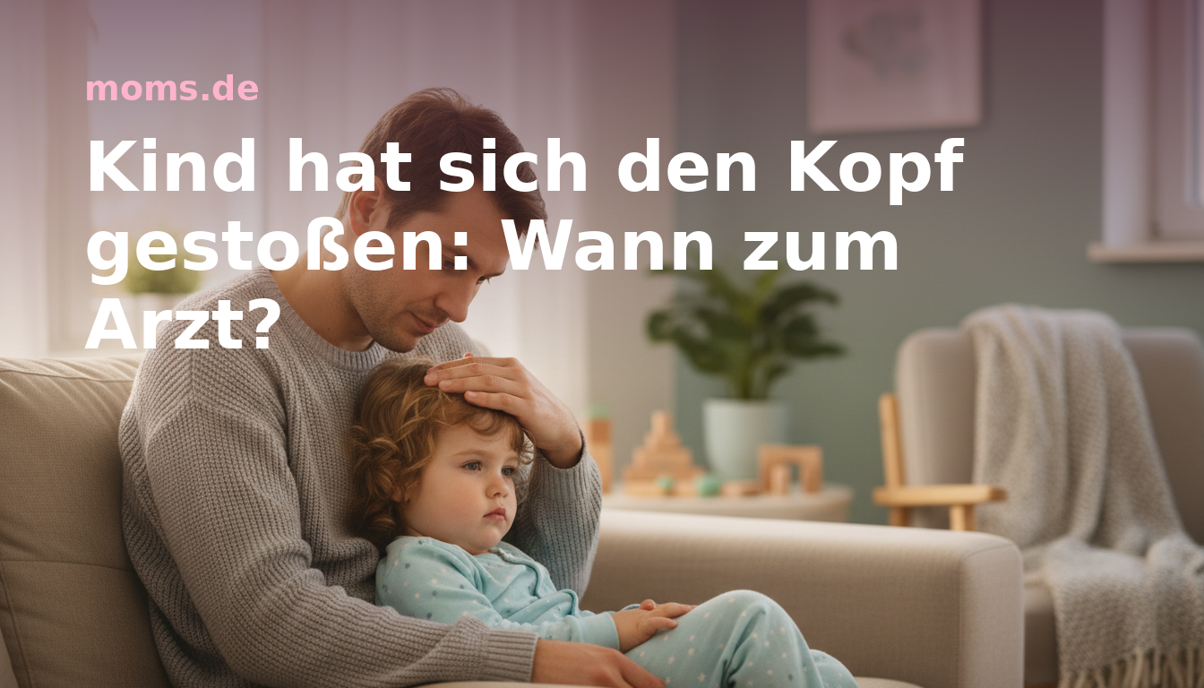 Kind hat sich den Kopf gestoßen: Wann zum Arzt?
