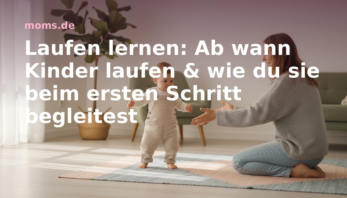 Laufen lernen: Ab wann Kinder laufen & wie du sie beim ersten Schritt begleitest