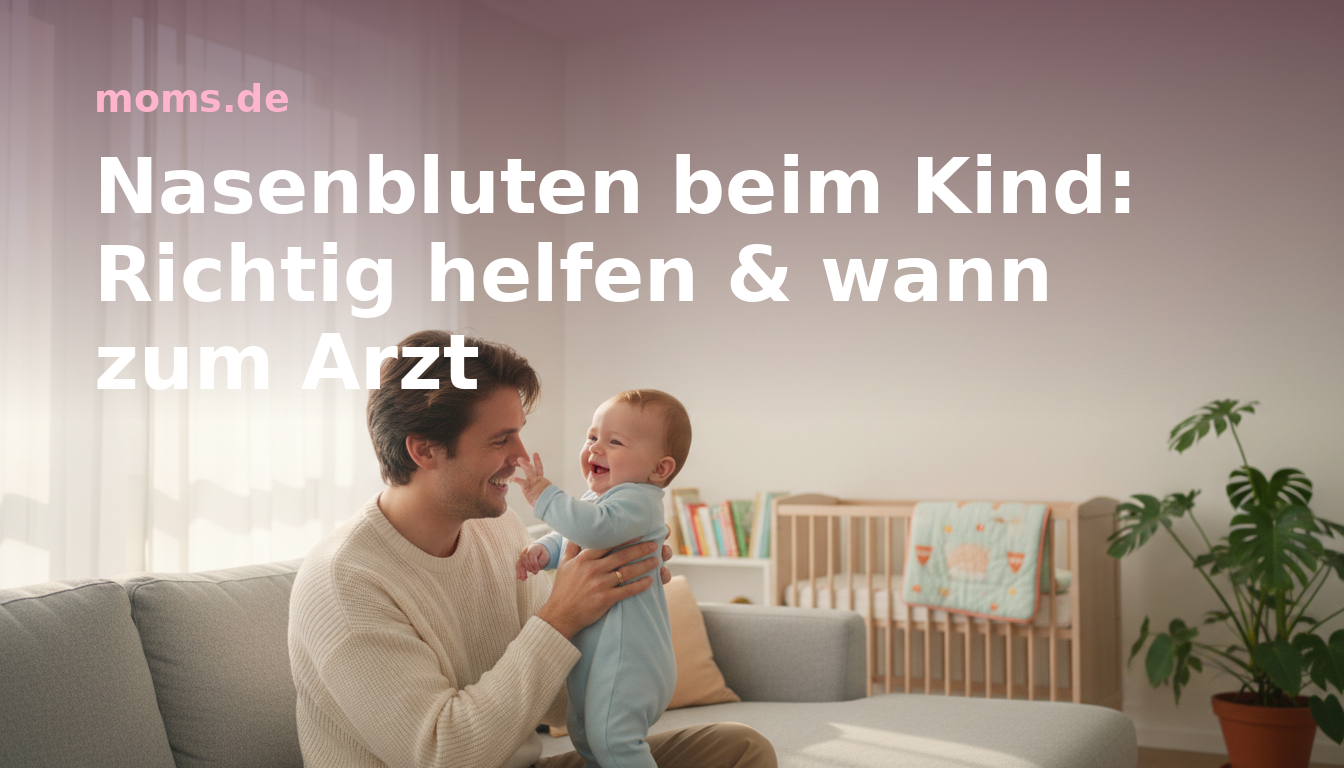 Nasenbluten beim Kind: Richtig helfen & wann zum Arzt
