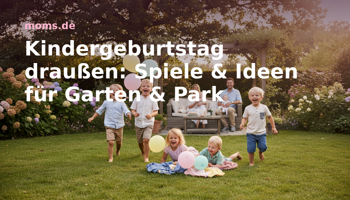 Kindergeburtstag draußen: Spiele & Ideen für Garten & Park