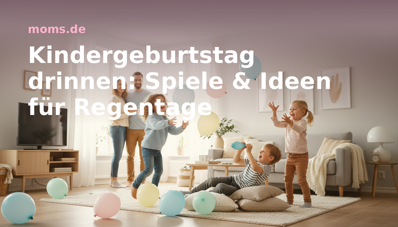 Kindergeburtstag drinnen: Spiele & Ideen für Regentage