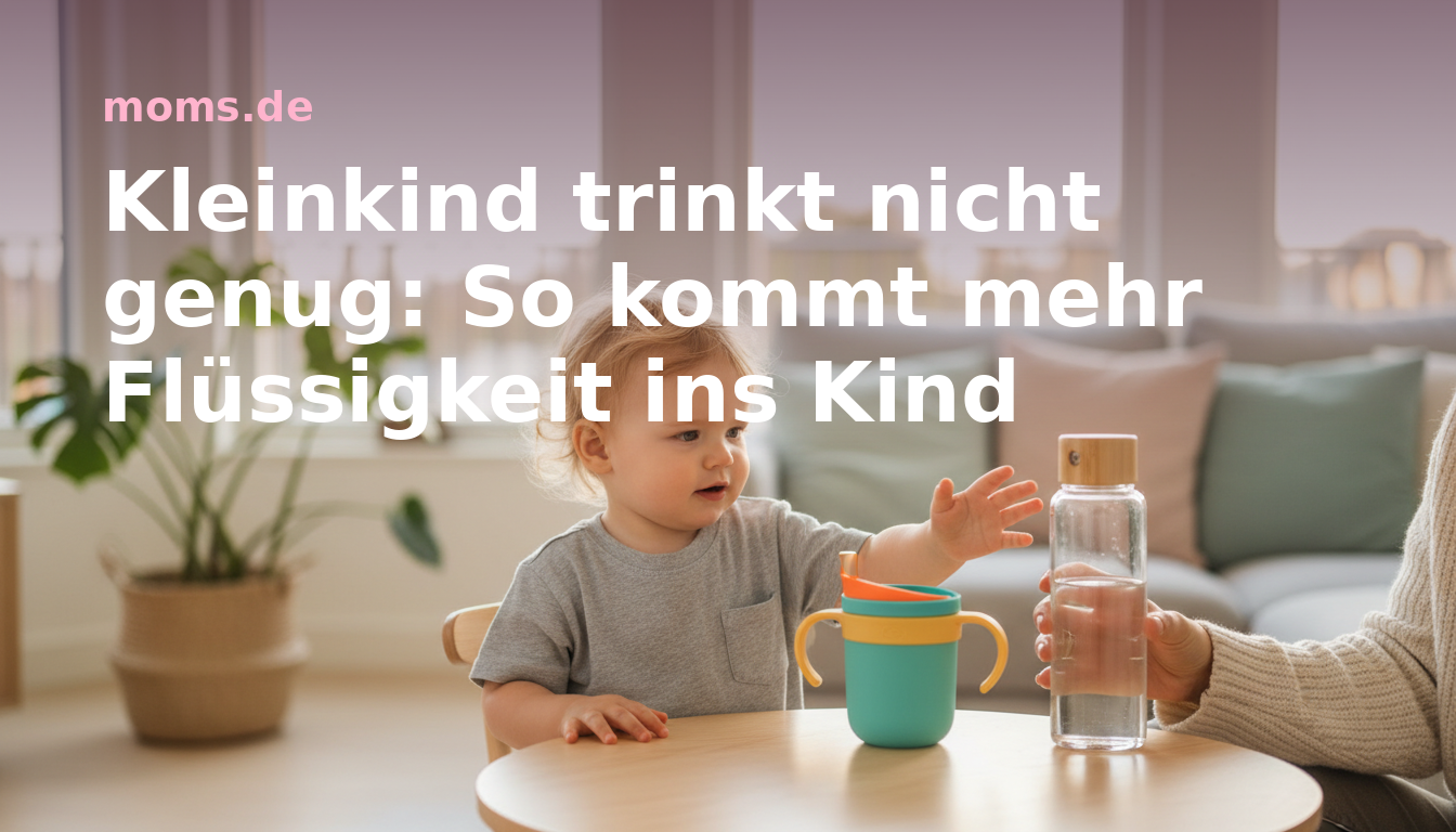 Kleinkind trinkt nicht genug: So kommt mehr Flüssigkeit ins Kind