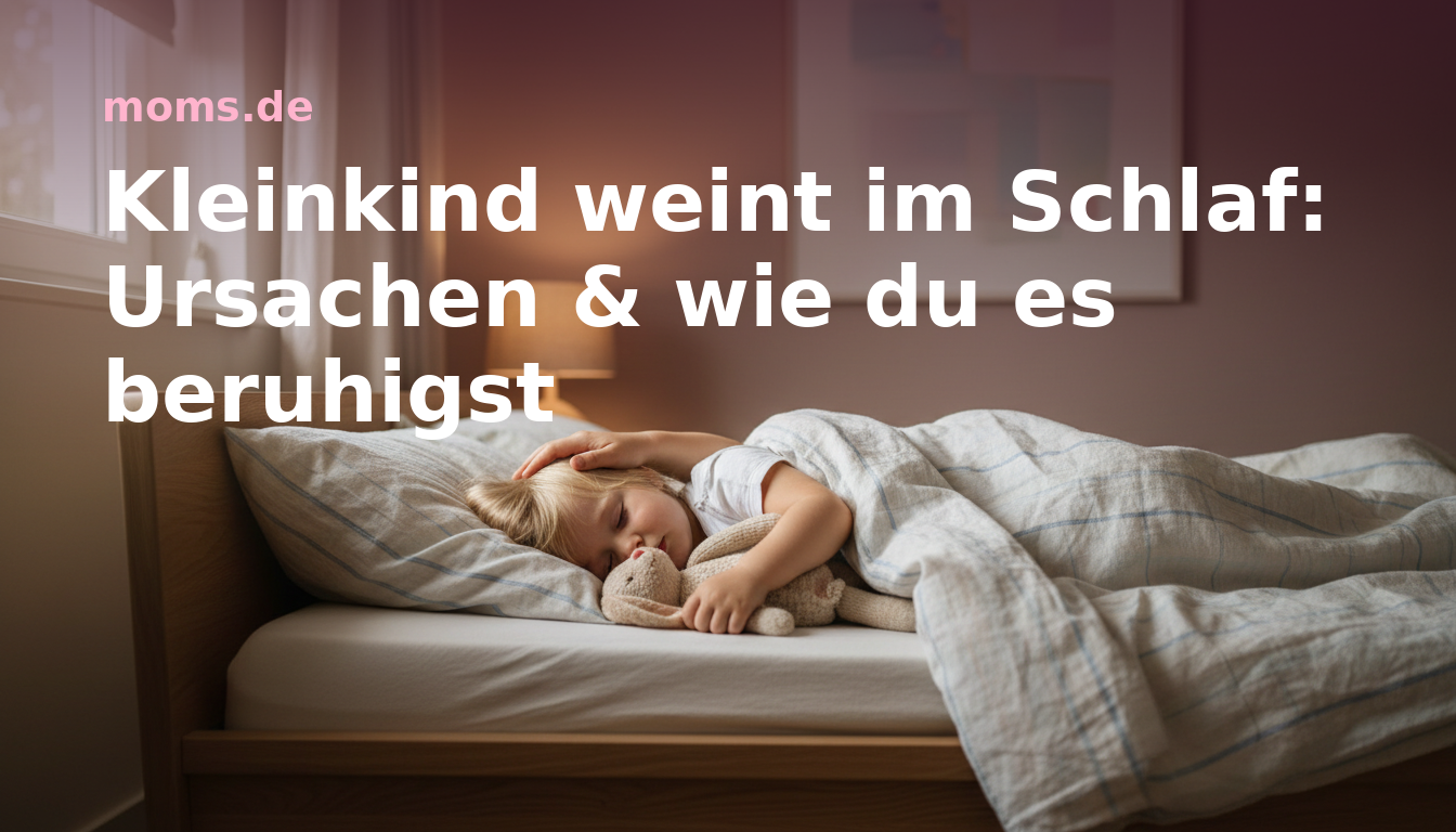 Kleinkind weint im Schlaf: Ursachen & wie du es beruhigst