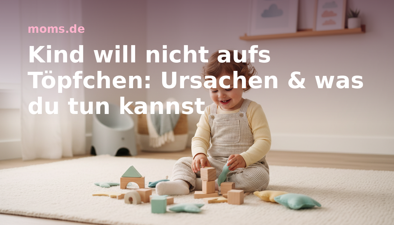Kind will nicht aufs Töpfchen: Ursachen & was du tun kannst