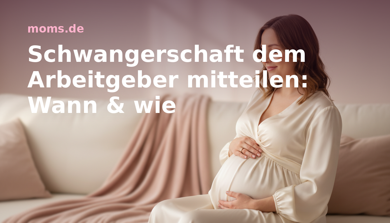 Schwangerschaft dem Arbeitgeber mitteilen: Wann & wie