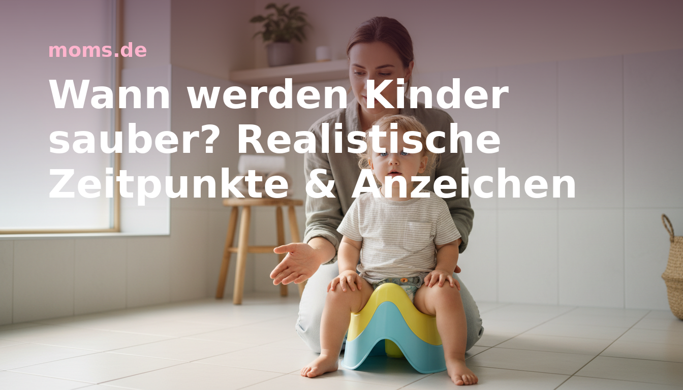 Wann werden Kinder sauber? Realistische Zeitpunkte & Anzeichen