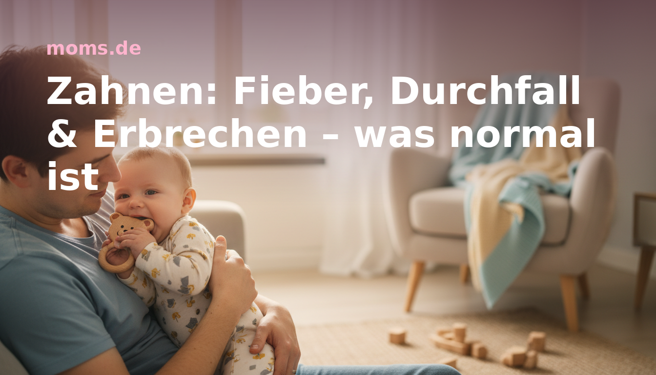 Zahnen: Fieber, Durchfall & Erbrechen – was normal ist