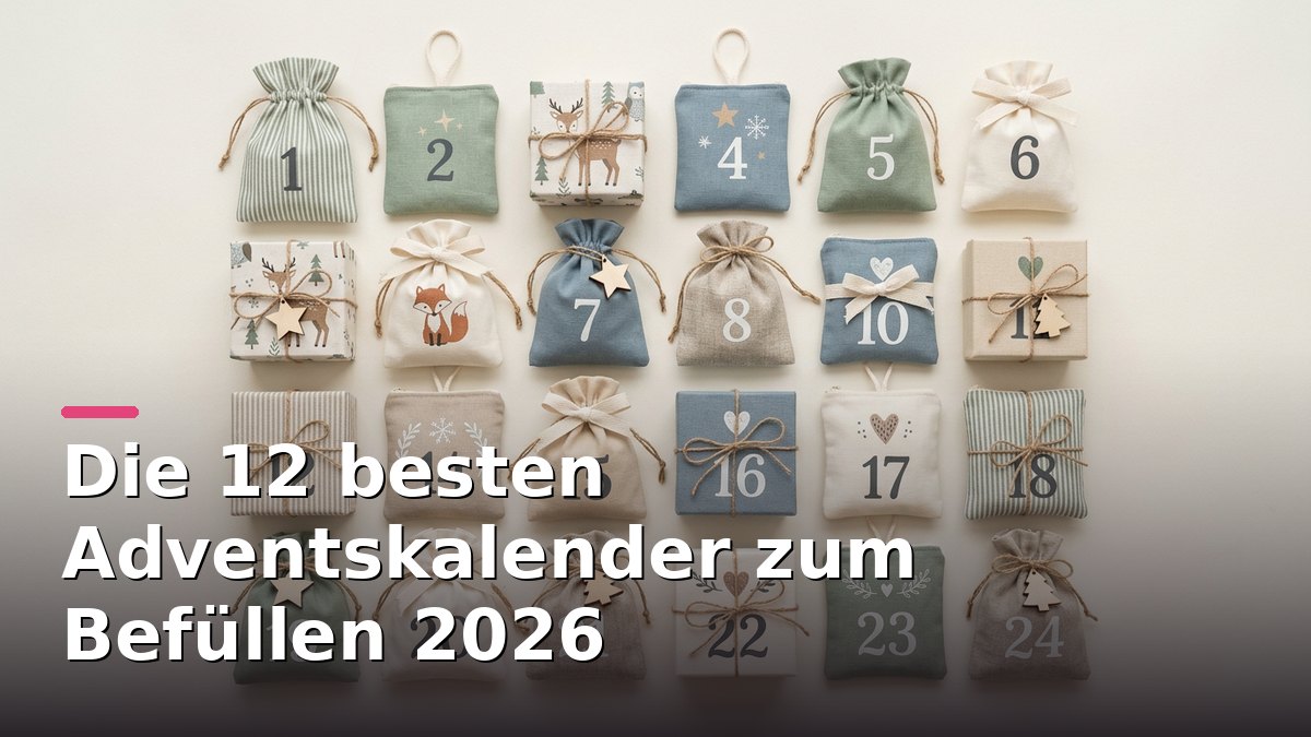 Die 12 besten Adventskalender zum Befüllen 2026