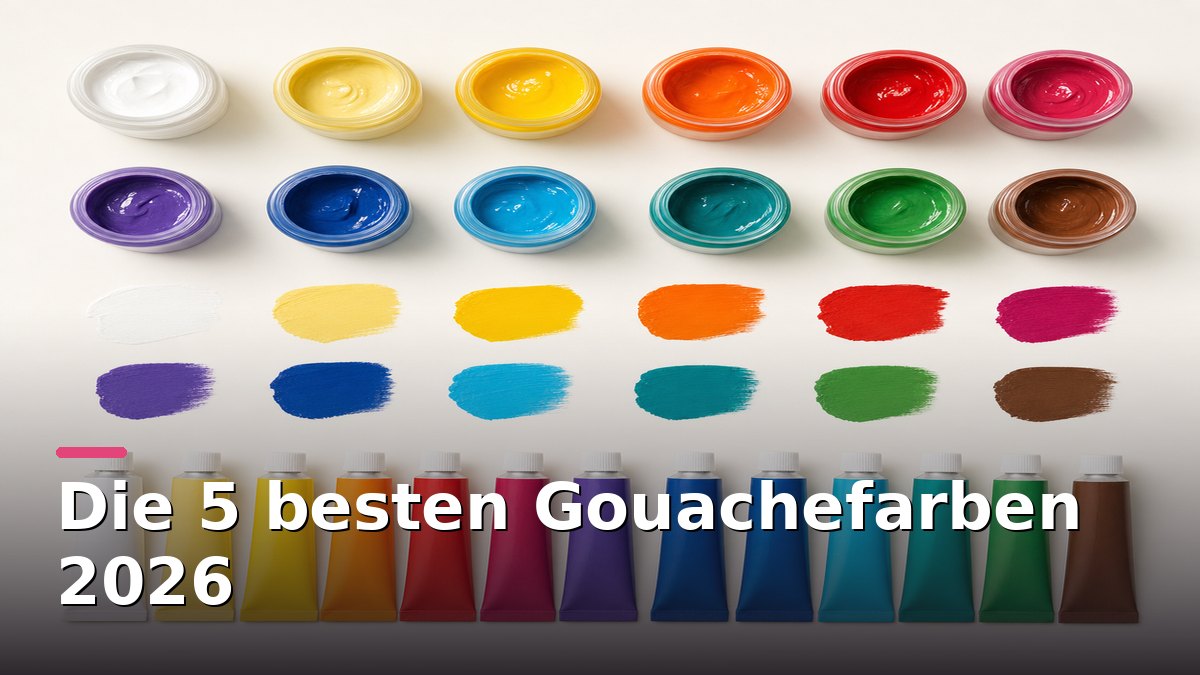 Die 5 besten Gouachefarben 2026